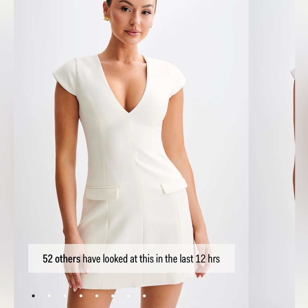 Meshki White Cap Sleeve Dress Size XS